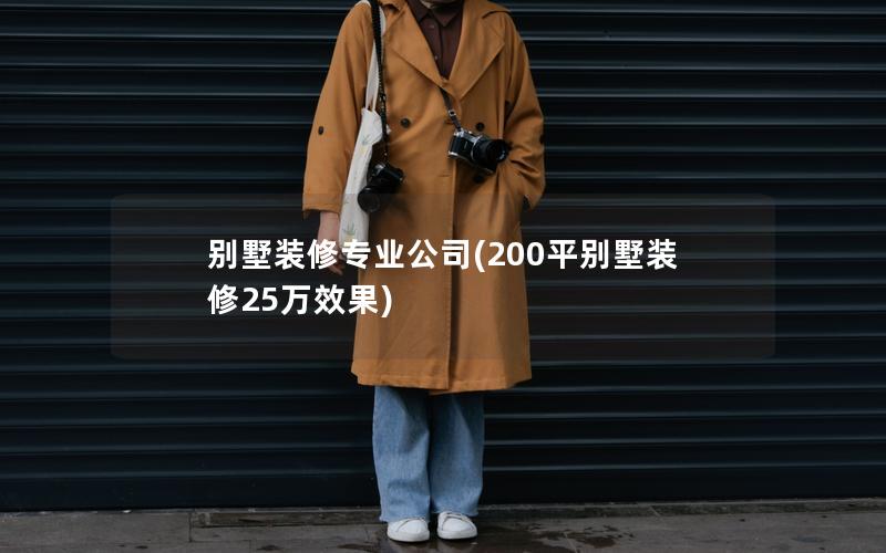 別墅裝修專業公司(200平別墅裝修25萬效果) 別墅裝修專業公司(200平別墅裝修25萬效果)